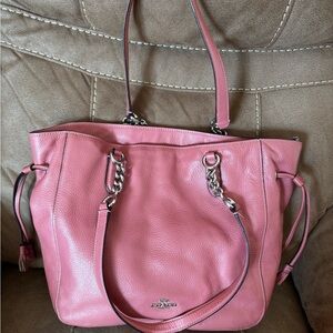 Coach Rose Pink Leather Tote